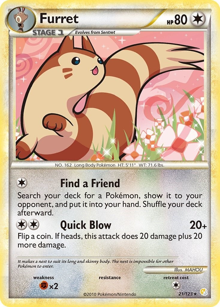 Furret (21/123) (HeartGold SoulSilver)