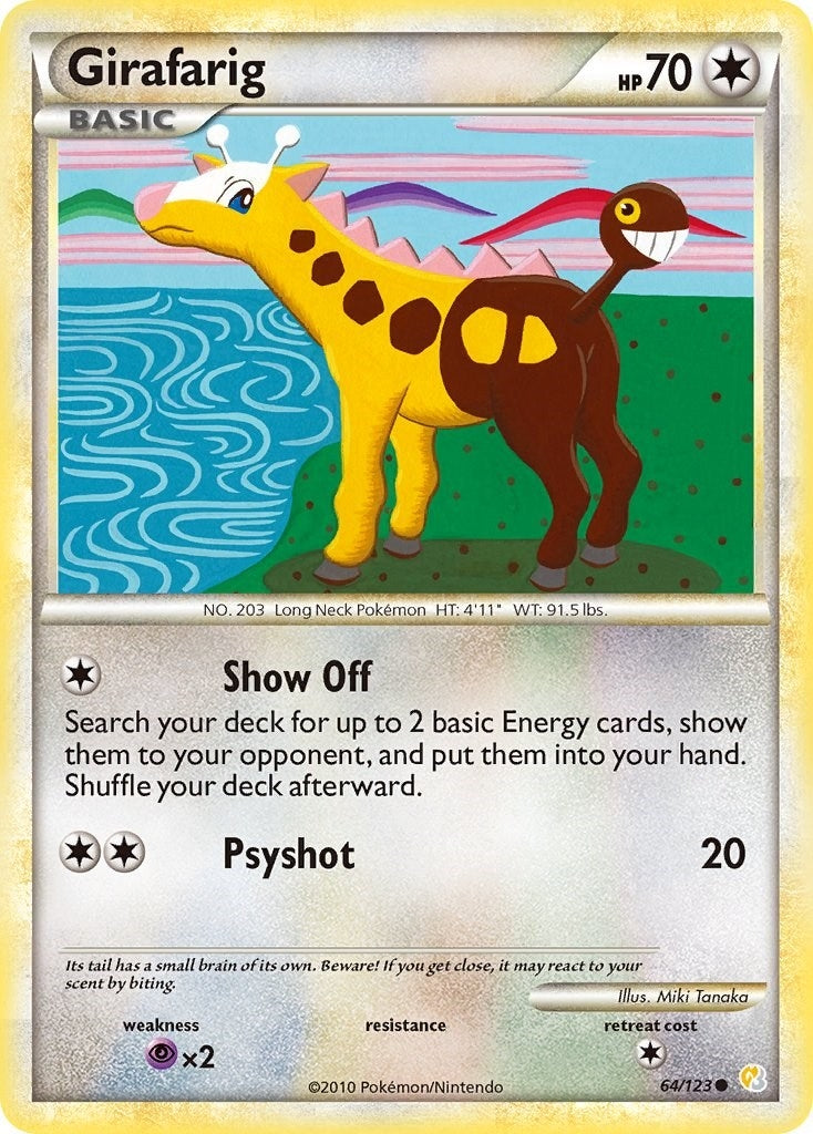 Girafarig (64/123) (HeartGold SoulSilver)
