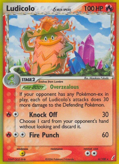 Image for Ludicolo (Delta Species) (6/100) (Crystal Guardians) - Pokemon