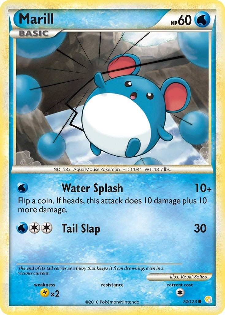 Marill (74/123) (HeartGold SoulSilver)