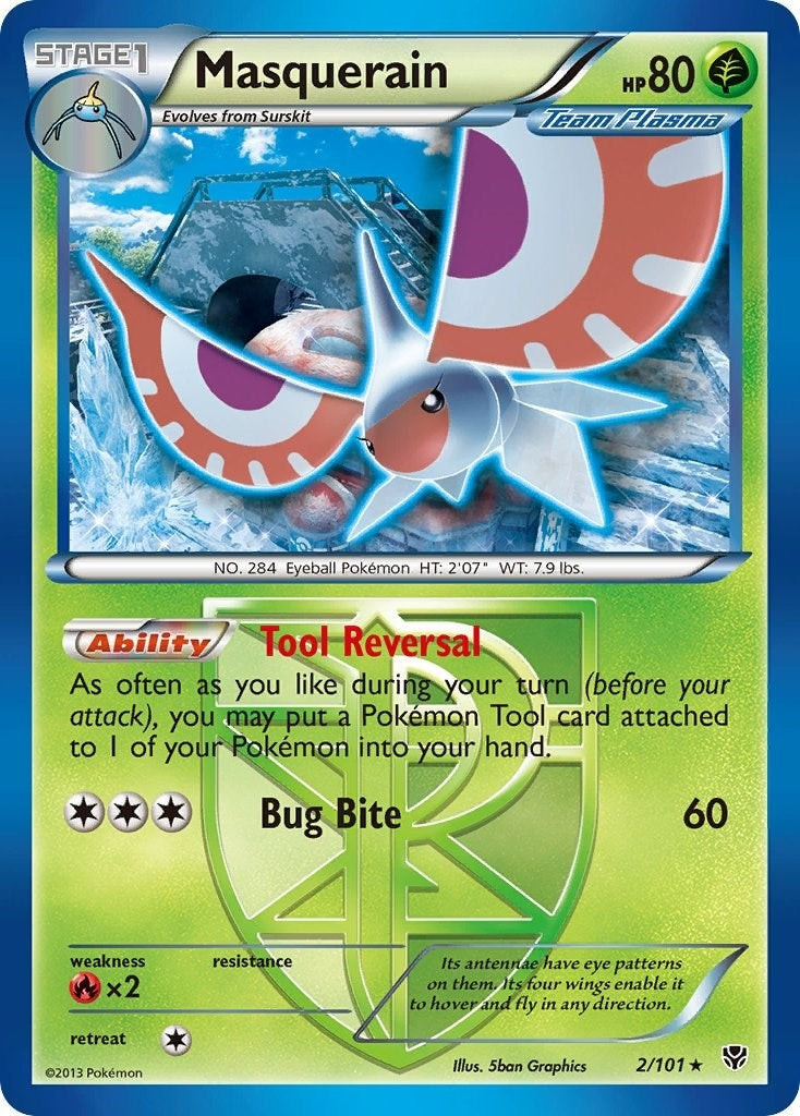Masquerain (Team Plasma) (2/101) (Plasma Blast)
