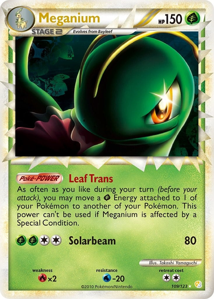 Meganium (Prime) (109/123) (HeartGold SoulSilver)