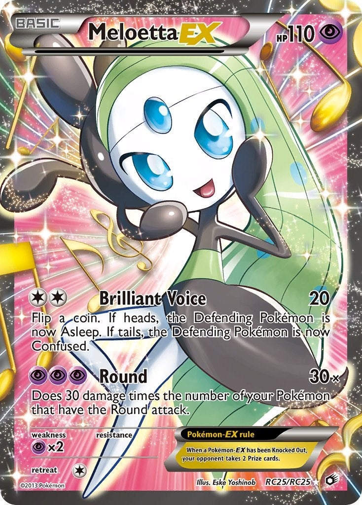 Meloetta EX (Full Art) (RC25/RC25) (Legendary Treasures: Radiant Collection)