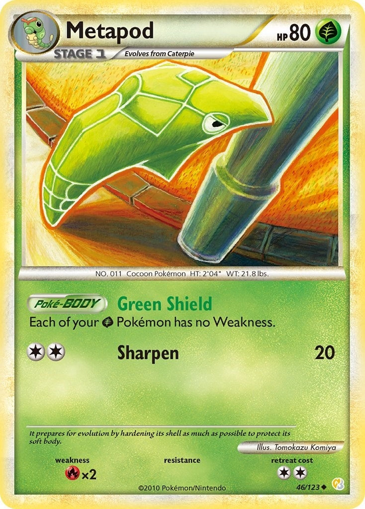 Metapod (46/123) (HeartGold SoulSilver)