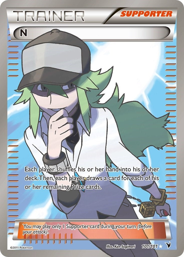 N (Supporter) (Full Art) (101/101) (Noble Victories)