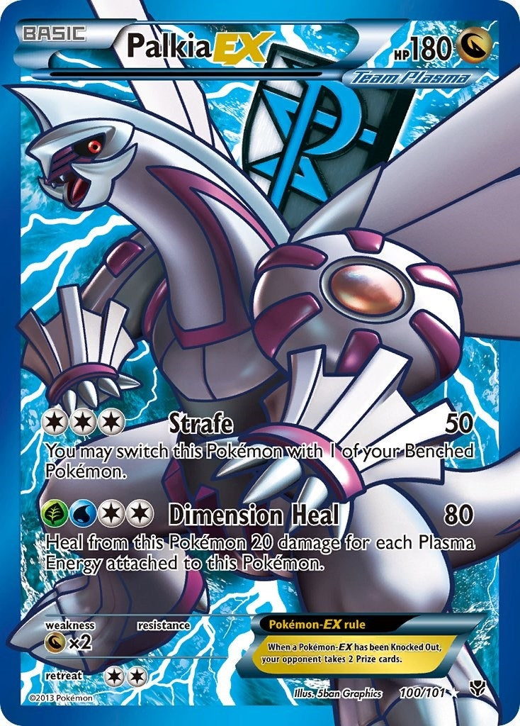 Palkia EX (Team Plasma) (100 Full Art) (100/101) (Plasma Blast)