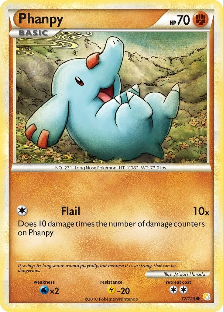Phanpy (77/123) (HeartGold SoulSilver)