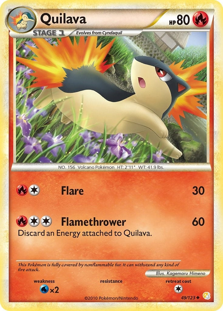 Quilava (49/123) (HeartGold SoulSilver)