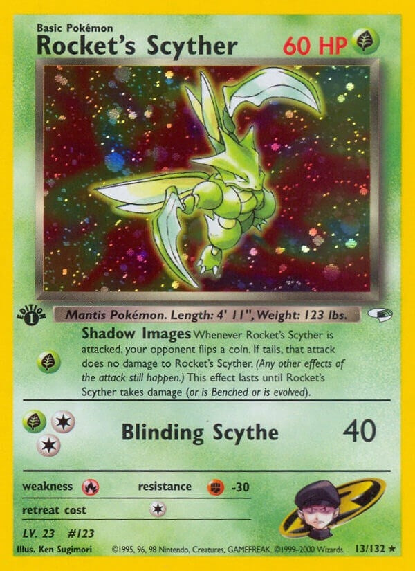 Rocket's Scyther (013/132) (Gym Heroes)