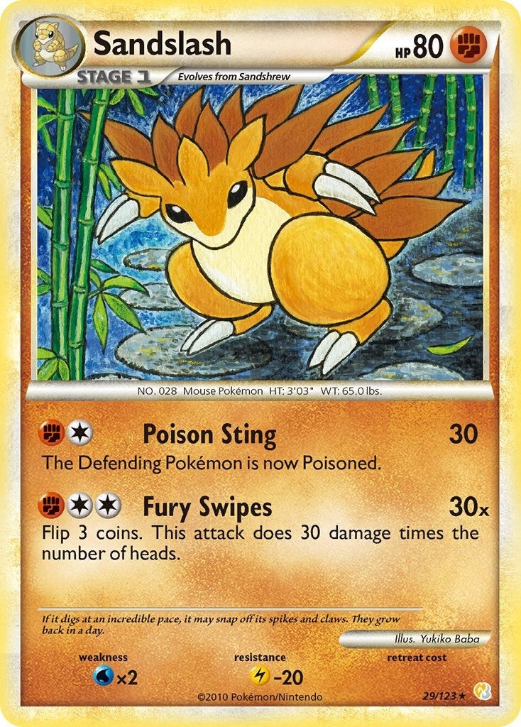 Sandslash (29/123) (HeartGold SoulSilver)