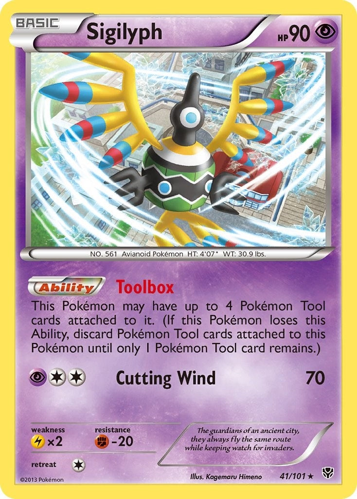 Sigilyph (41/101) (Plasma Blast)