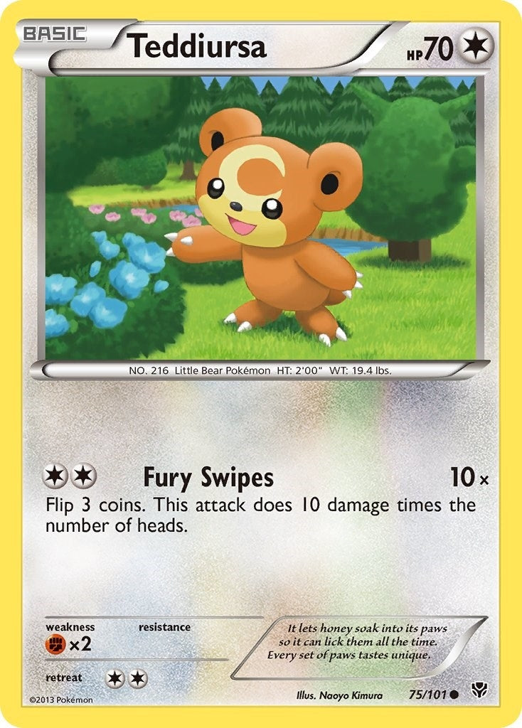 Teddiursa (75/101) (Plasma Blast)