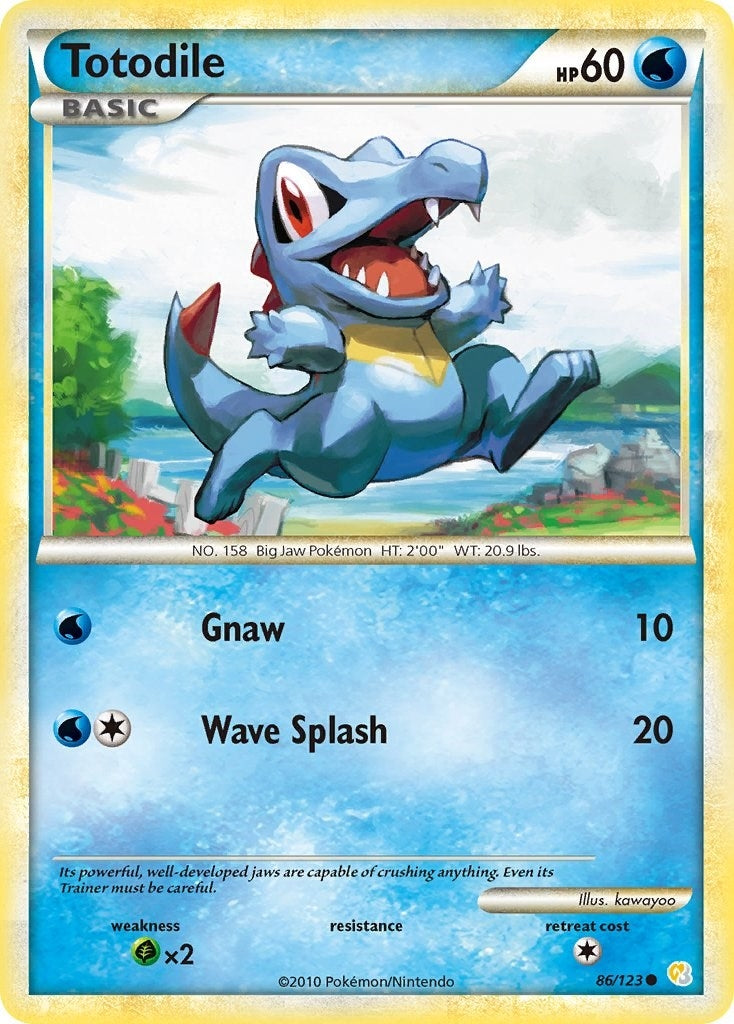 Totodile (86/123) (HeartGold SoulSilver)