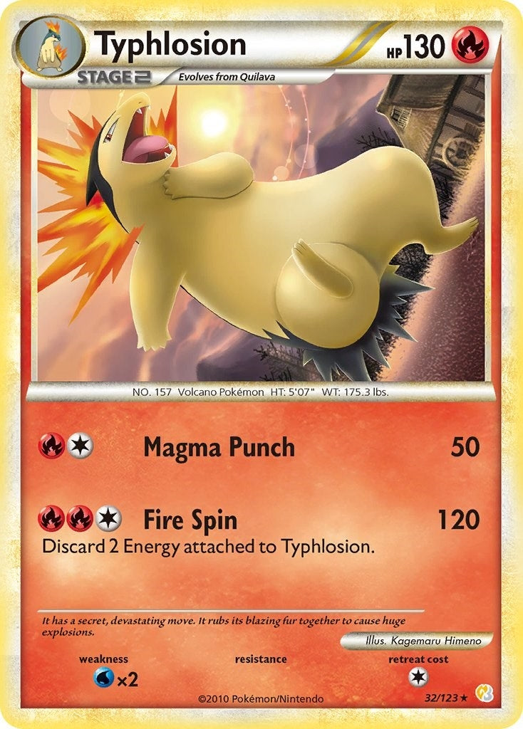 Typhlosion (32/123) (HeartGold SoulSilver)