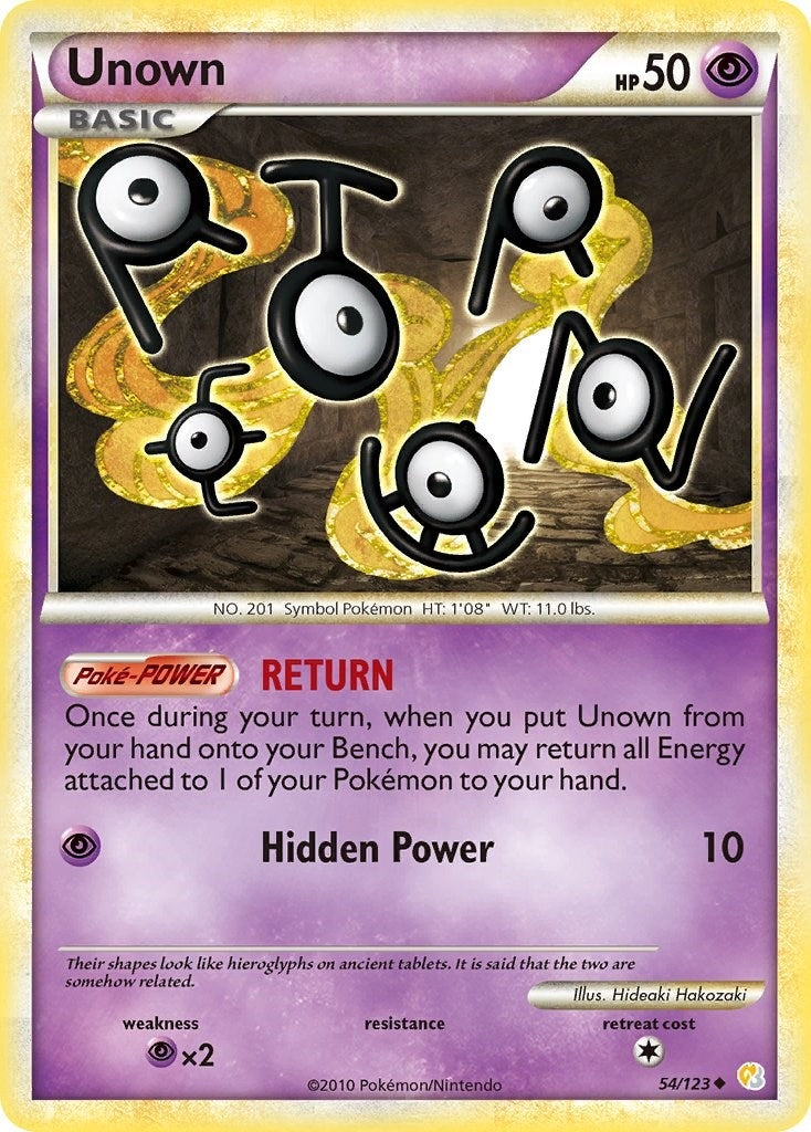 Unown (54) (54/123) (HeartGold SoulSilver)