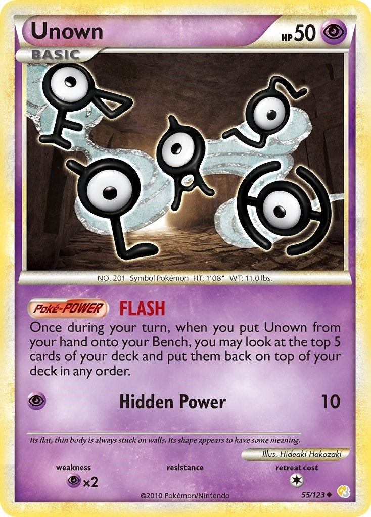 Unown (55) (55/123) (HeartGold SoulSilver)