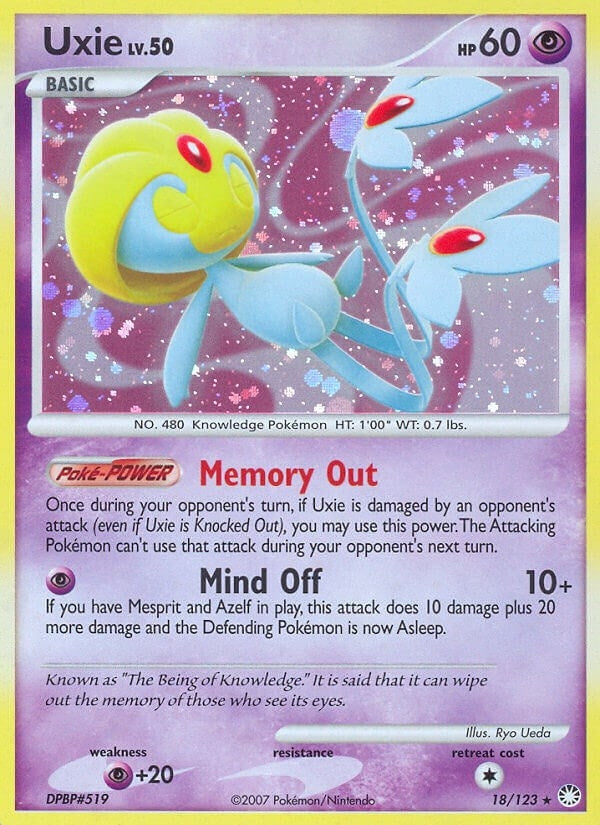 Uxie (18/123) (Mysterious Treasures)