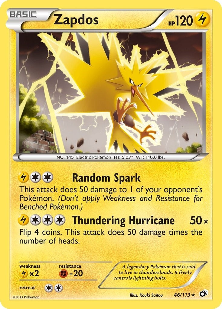 Zapdos (46/113) (Legendary Treasures)