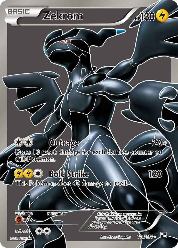 Zekrom (114 Full Art) (114/114) (Black and White)