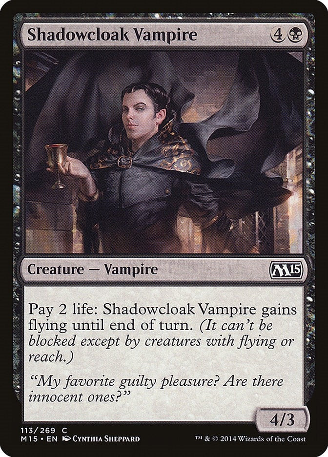Image for Shadowcloak Vampire (113) (Magic 2015 (M15)) - Magic: The Gathering