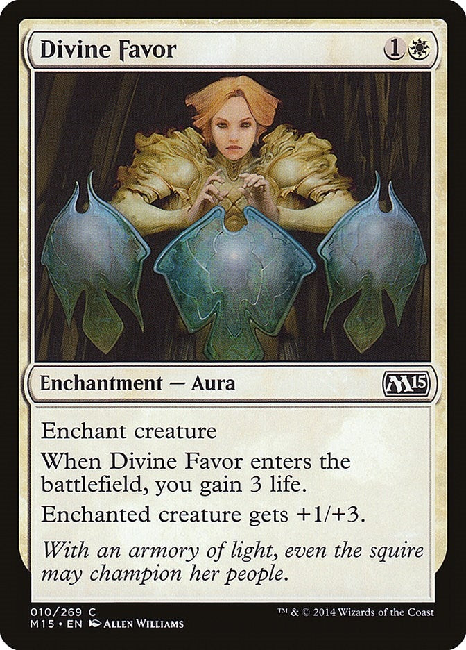 Image for Divine Favor (10) (Magic 2015 (M15)) - Magic: The Gathering