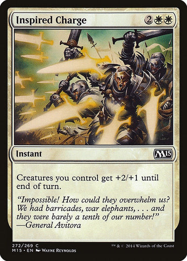 Image for Inspired Charge (272) (Magic 2015 (M15)) - Magic: The Gathering
