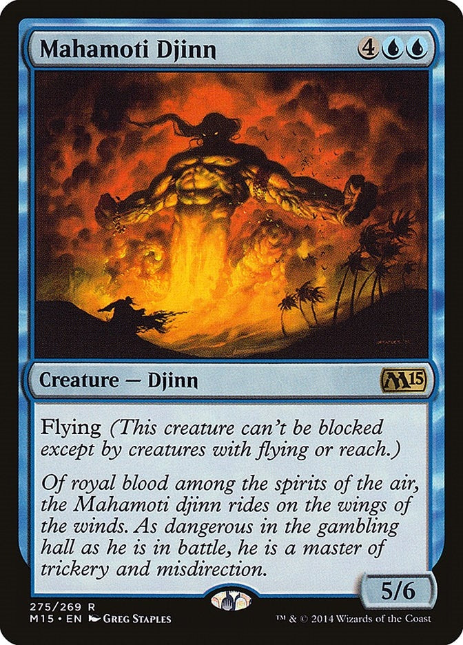 Image for Mahamoti Djinn (275) (Magic 2015 (M15)) - Magic: The Gathering