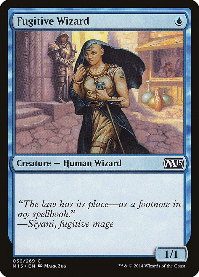 Image for Fugitive Wizard (56) (Magic 2015 (M15)) - Magic: The Gathering