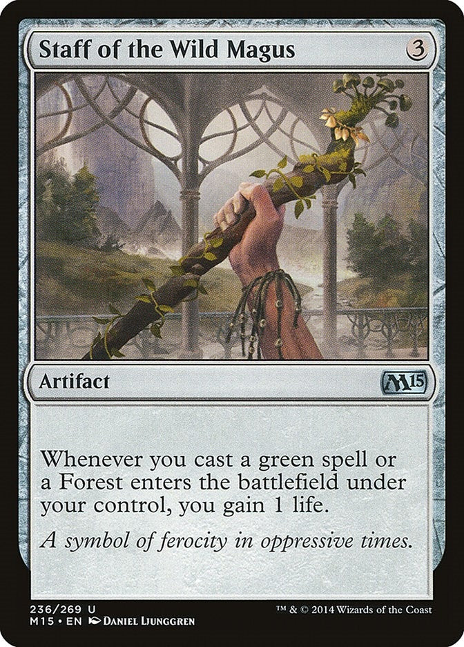 Image for Staff of the Wild Magus (236) (Magic 2015 (M15)) - Magic: The Gathering