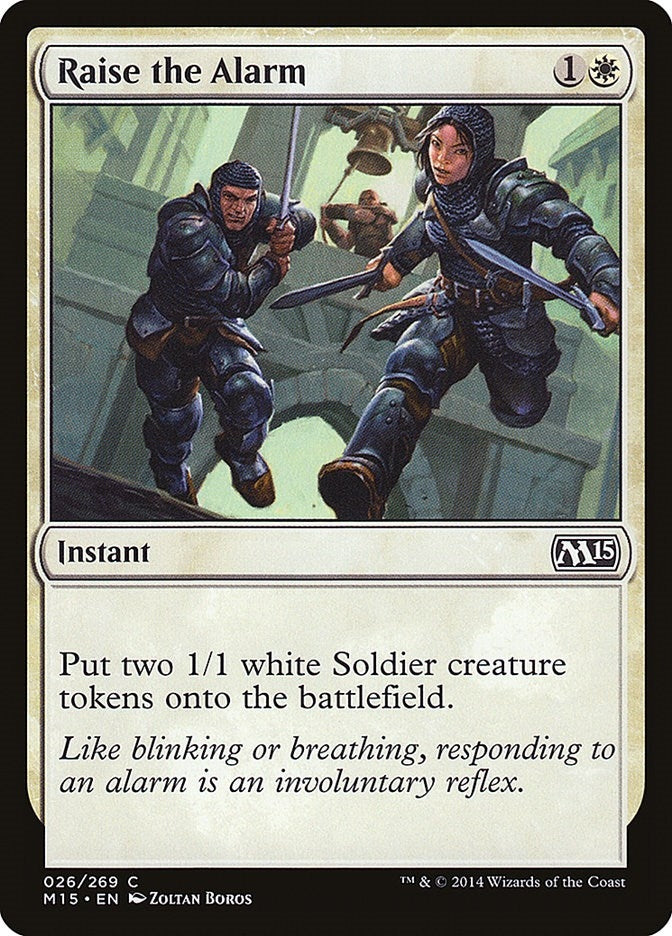 Image for Raise the Alarm (26) (Magic 2015 (M15)) - Magic: The Gathering