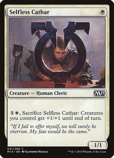 Image for Selfless Cathar (31) (Magic 2015 (M15)) - Magic: The Gathering