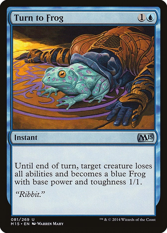 Image for Turn to Frog (81) (Magic 2015 (M15)) - Magic: The Gathering
