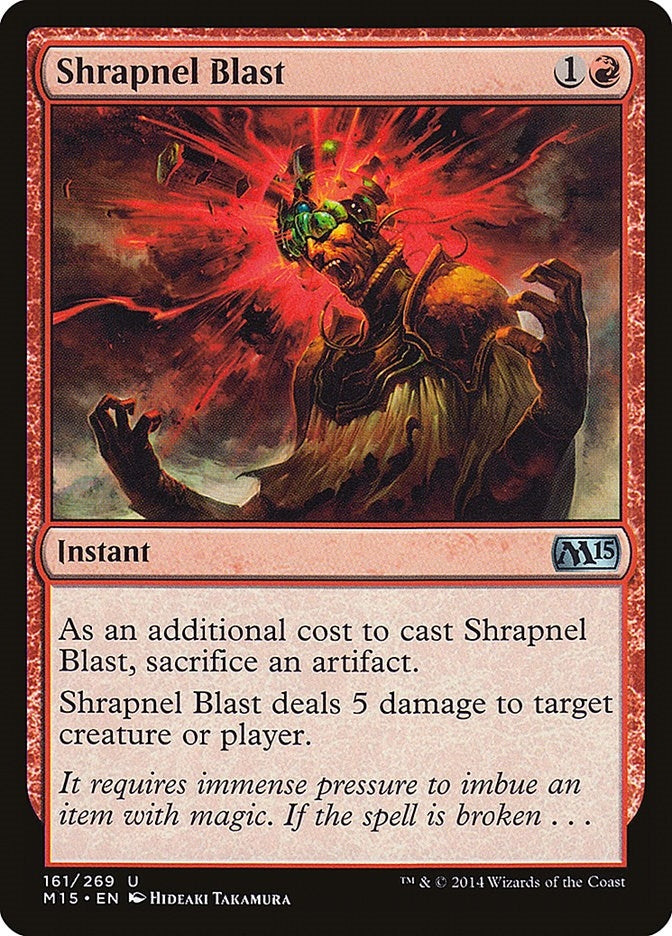 Image for Shrapnel Blast (161) (Magic 2015 (M15)) - Magic: The Gathering