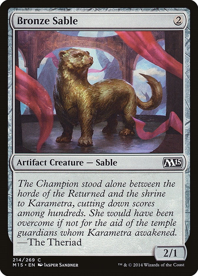 Image for Bronze Sable (214) (Magic 2015 (M15)) - Magic: The Gathering