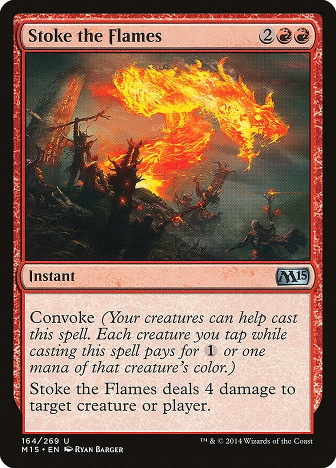 Image for Stoke the Flames (164) (Magic 2015 (M15)) - Magic: The Gathering