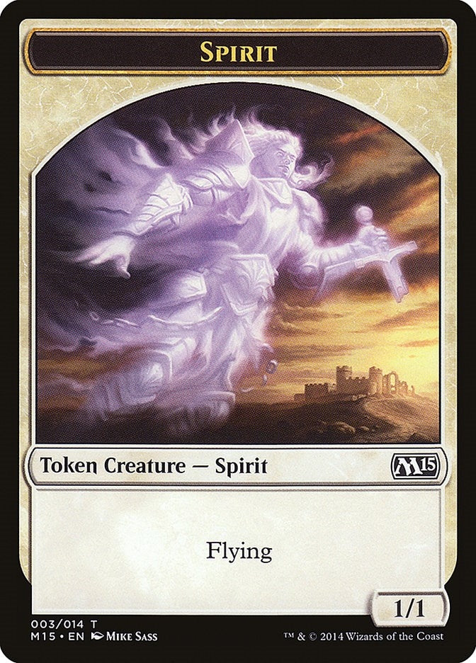 Image for Spirit Token (3) (Magic 2015 (M15)) - Magic: The Gathering