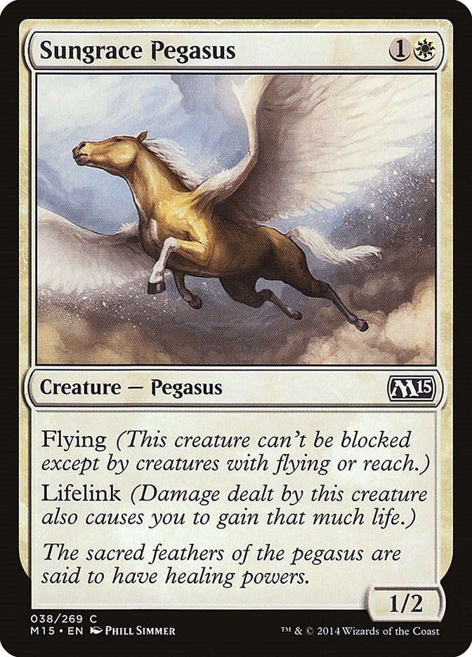 Image for Sungrace Pegasus (38) (Magic 2015 (M15)) - Magic: The Gathering
