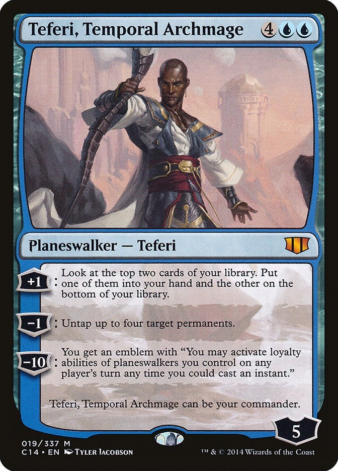 Image for Teferi, Temporal Archmage (19) (Commander 2014) (C14) - Magic: The Gathering
