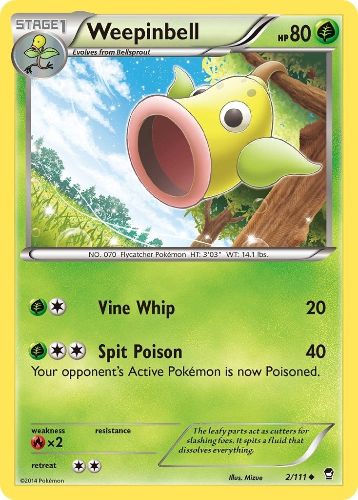 Weepinbell (2/111) (XY - Furious Fists)