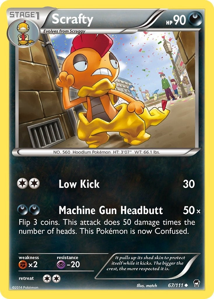 Scrafty (67/111) (XY - Furious Fists)