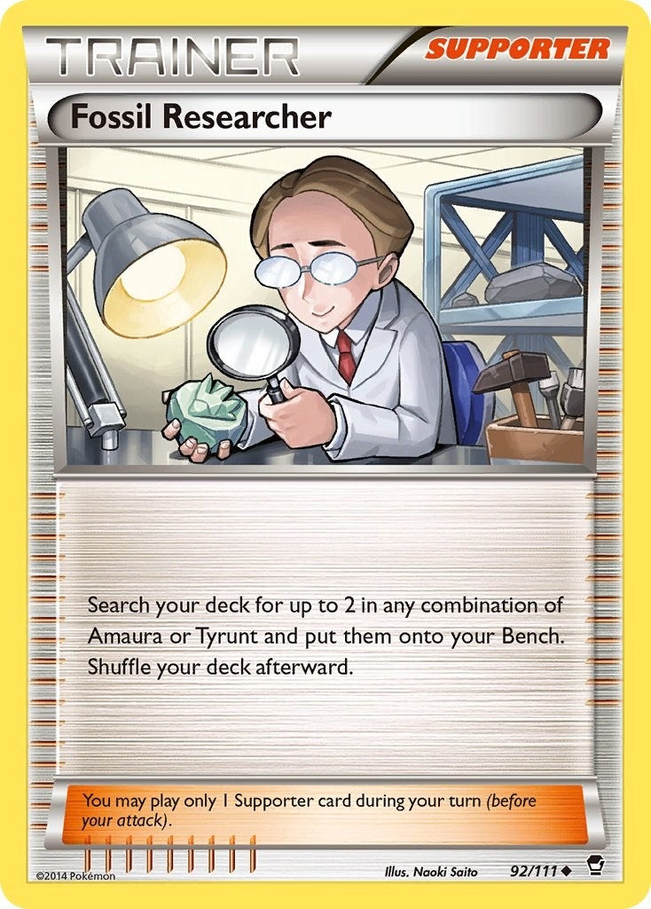 Fossil Researcher (92/111) (XY - Furious Fists)