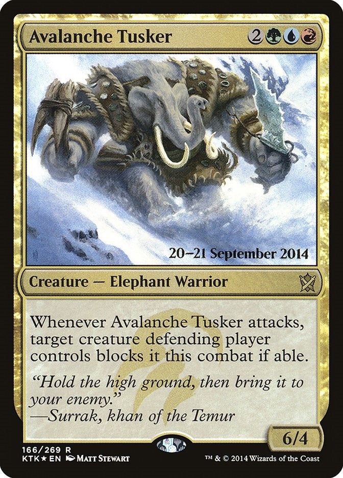 Image for Avalanche Tusker (166) (Prerelease Cards) (PRE) - Magic: The Gathering