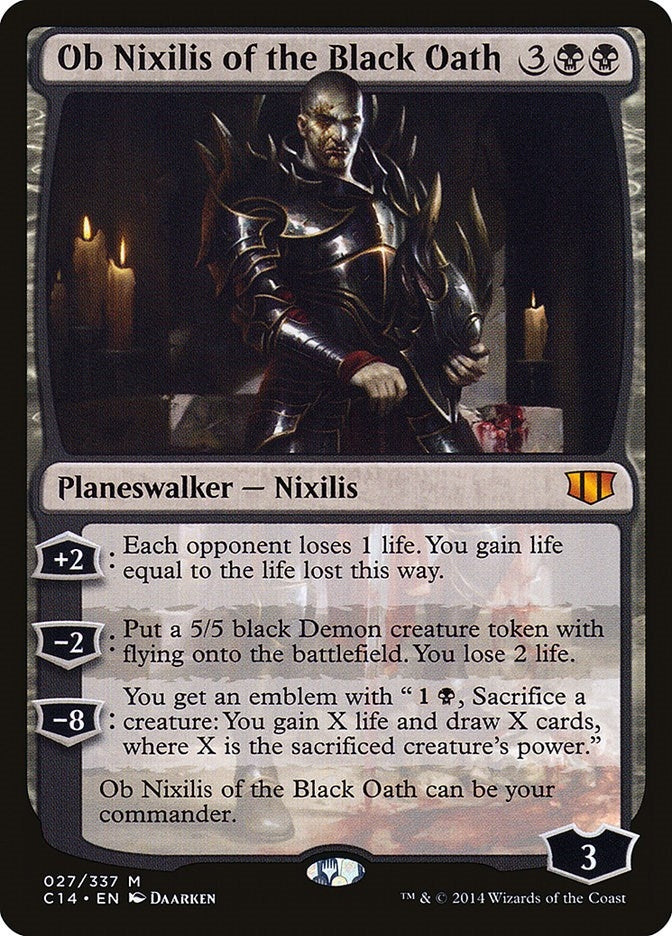 Image for Ob Nixilis of the Black Oath (27) (Commander 2014) (C14) - Magic: The Gathering