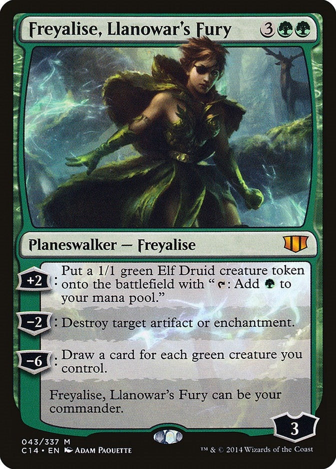 Image for Freyalise, Llanowar's Fury (43) (Commander 2014) (C14) - Magic: The Gathering