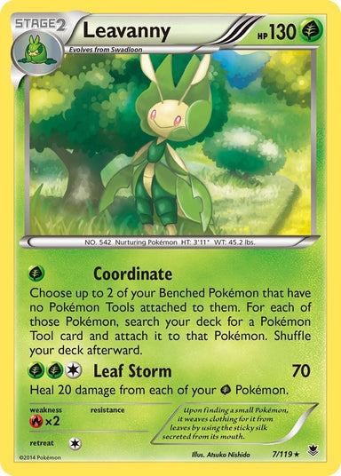 Image for Leavanny (7/119) (XY - Phantom Forces) - Pokemon