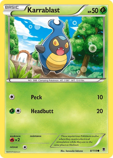 Image for Karrablast (8/119) (XY - Phantom Forces) - Pokemon
