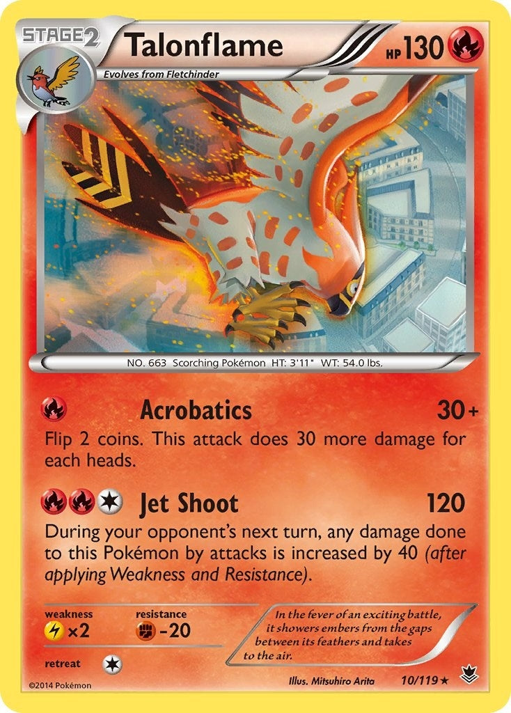 Image for Talonflame (10/119) (XY - Phantom Forces) - Pokemon