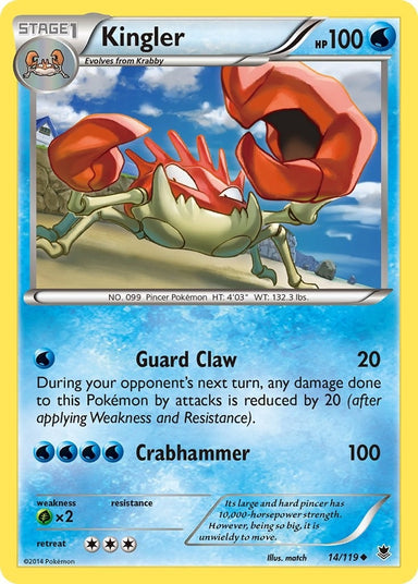 Image for Kingler (14/119) (XY - Phantom Forces) - Pokemon