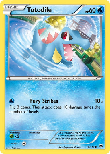 Image for Totodile (15/119) (XY - Phantom Forces) - Pokemon