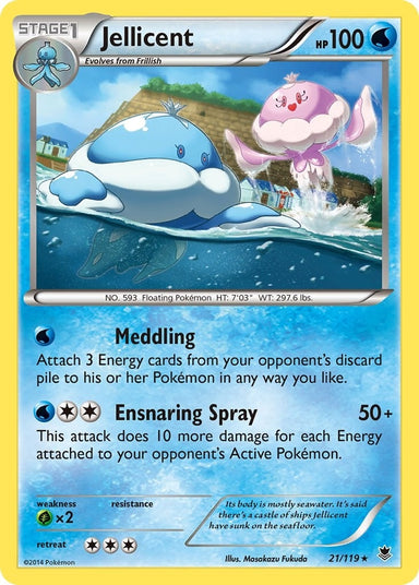 Image for Jellicent (21/119) (XY - Phantom Forces) - Pokemon